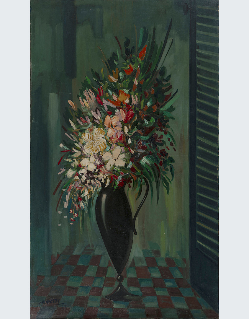 Flores en el Patio Cubierto